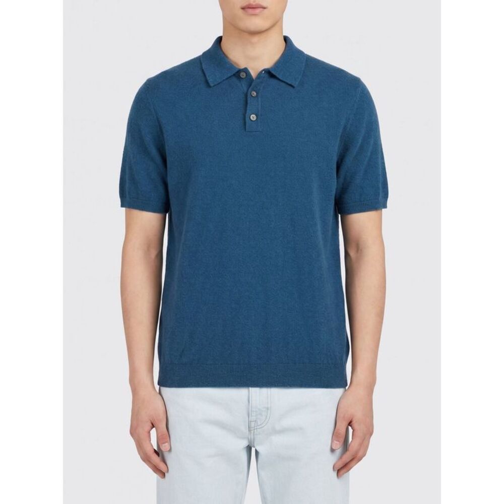 Roberto Collina Polo Shirt Men Blue
